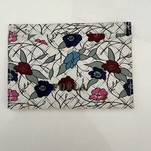 Furla Floral Key & Card Holder - Multicolor